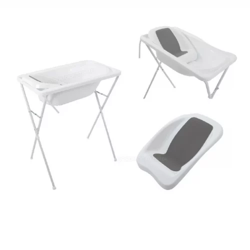 Banheira de Bebê Com Suporte Dobrável Galzerano - Acqua Trio 20L, Branco