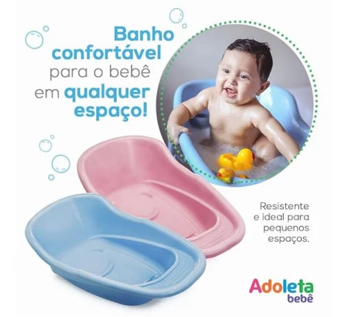 Banheira Para Bebê 20 Litros Sólida Resistente Infantil Anatômica
