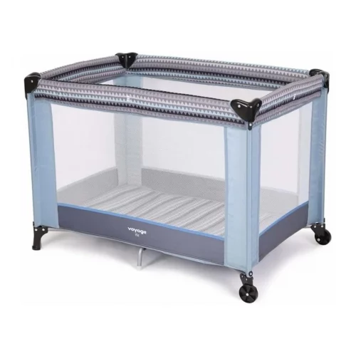 Berço Cercado Portátil Para Bebê Fit, Azul - Voyage