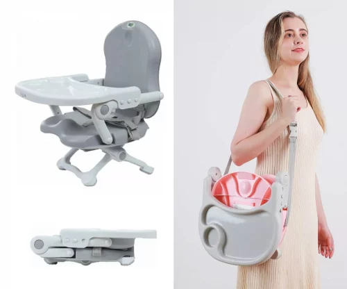 Cadeira De Alimentação P/ Bebê Portátil Zip - Maxi Baby (Rosa)