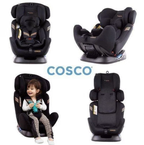 Cadeirinha Cosco Kids, Progress, 0 a 36kg, Preto Bronze