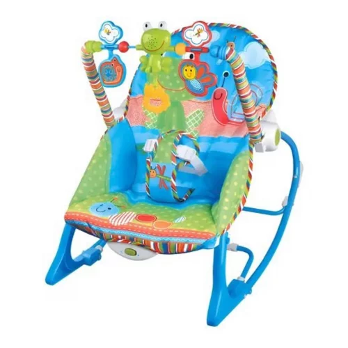 Cadeirinha Descanso Bebe Musical Maxi Baby Até 18kgs Azul Azu