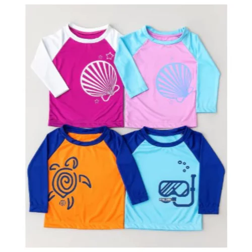 Camiseta Infantil Proteção UV50+ Manga Longa – Moda Praia Verão