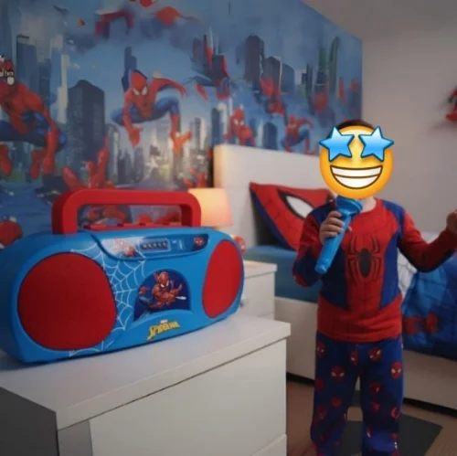 Candide, Karaokê Temático, Infantil, Homem-Aranha, Boombox Com Microfone*