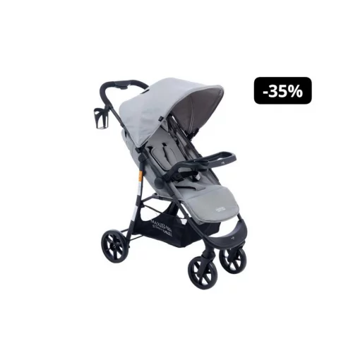 Carrinho Bebê Passeio Vira Berço Startravel Cinza Maxi Baby