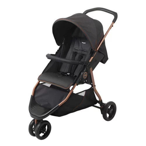 Carrinho De Bebê Cr3 Gray Cobre Dobrável 3 Rodas Burigotto