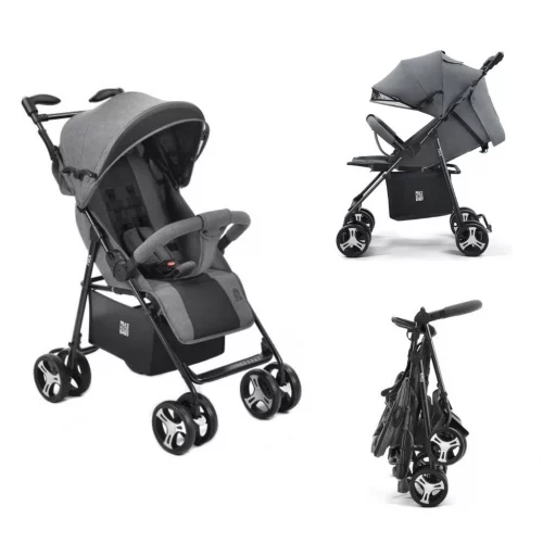Carrinho de Bebê Flick 15kg Cinza, Multikids Baby