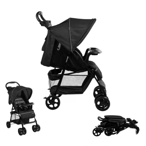 Carrinho De Passeio Para Bebê Spot (até 15kg) Preto - Voyage