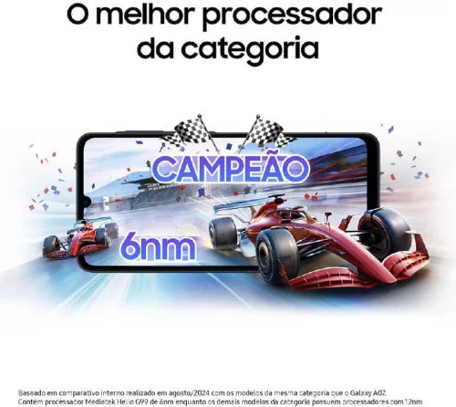 🔥 Celular Samsung Galaxy A07 128GB, 4GB, Câm. 50MP, Tela 6.7"- Preto