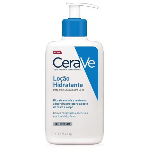 CeraVe, Loção Hidratante Corporal, com textura Fluida e Ácido Hialurônico 340ml