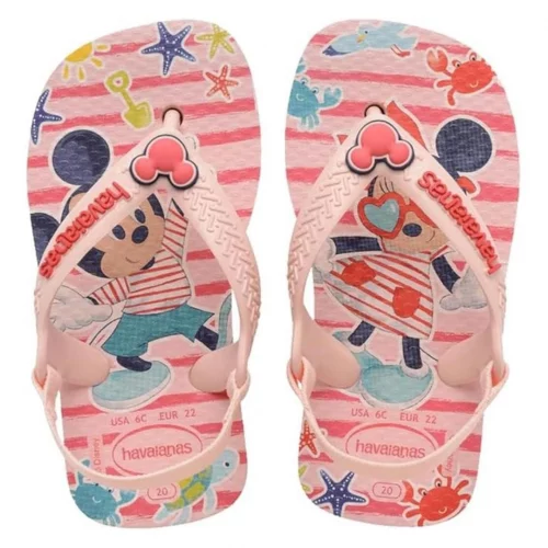 Chinelo Havaianas Baby, Disney Classics 22 Rosa, Havaianas
