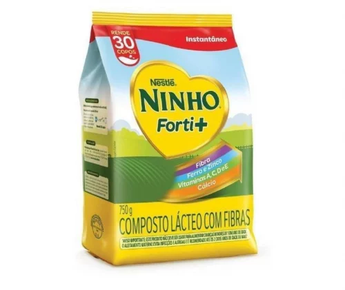 Composto Lácteo, Nestlé, Ninho Forti+, Pacote, 750g Composto Lácteo, Nestlé, Ninho Forti+, Pacote, 750g