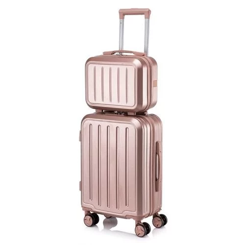 🧡 Conjunto Mala De Viagem 10KG E Frasqueira Cadeado TSA Roda Dupla 360° ATP92-2