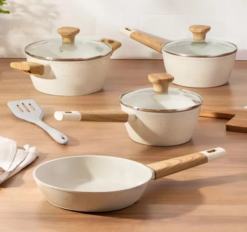 Conjunto Panelas Studio Cook 5 Pçs Indução Marmol Mimo Style