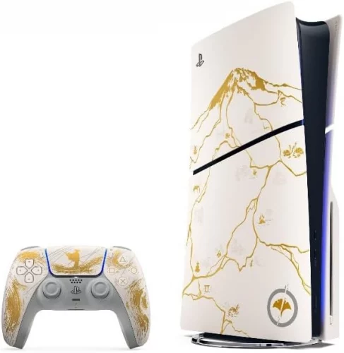 🔥Console Sony PlayStation 5 Slim, Edição Limitada Ouro, Ghost of Yotei, SSD 1TB