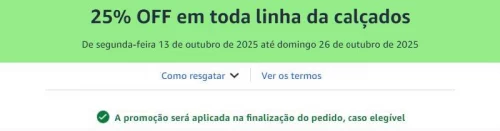 🔥 CORRE CUPOM 25% AMAZON 🔥