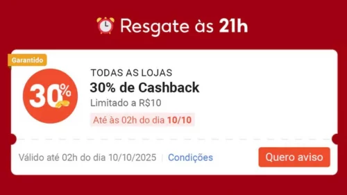 ⏰ CORRE CUPOM DAS 21H ⏰