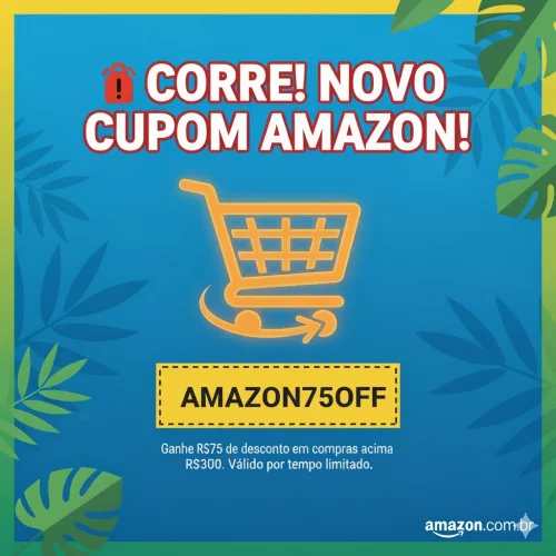 🚨 CORRE! NOVO CUPOM AMAZON!