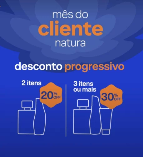 CORRE PROMO PROGRESSIVA NA NATURA E AVON COM ATÉ 50% OFF