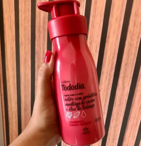 Creme Nutritivo Para o Corpo Tododia Framboesa e Pimenta Vermelha 400 ml