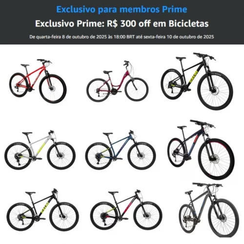 Cupom Bicicletas com R$ 300 OFF Exclusivo Prime ! #Amazon Cupom Bicicletas com R$ 300 OFF Exclusivo Prime ! #Amazon