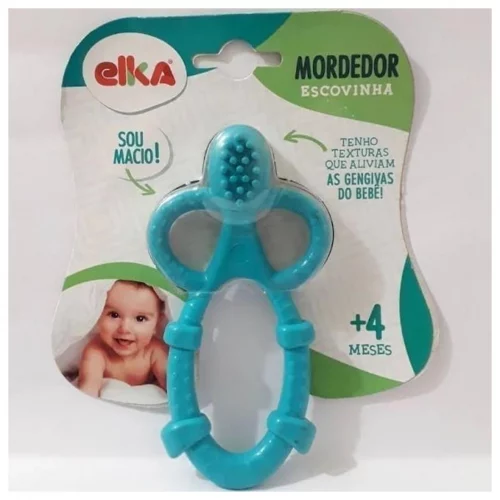 Elka Mordedor Escovinha Azul/Roxo