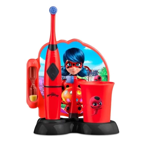 🛍️Escova Elétrica Rotacional Funny Brush Lady Bug Miraculous Multi Saúde - HC428