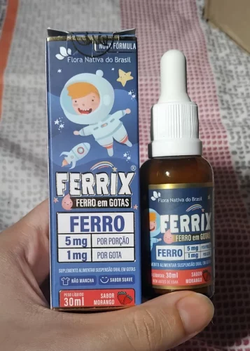 FERRIX (Ferro infantil) 30ml - Flora Nativa Sabor:Morango