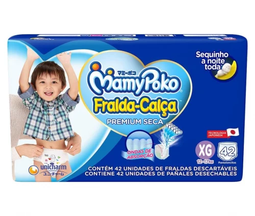 Fralda-Calça MamyPoko Premium Seca XG 42 Unidades