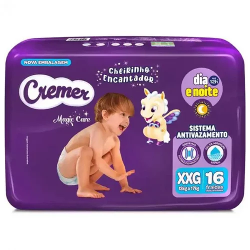 Fralda Cremer Jumbo XXG 16 Unidades
