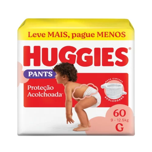 Fralda Huggies Supreme Care Roupinha G 60 fraldas