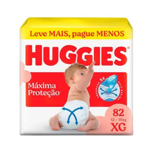 Fralda Huggies Supreme Care XG 82 unidades