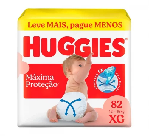 Fralda Huggies Supreme Care XG 82 unidades