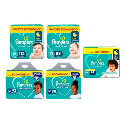 Fralda Pampers Confort Sec