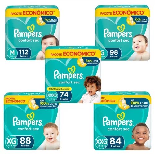 Fralda Pampers Confort Sec