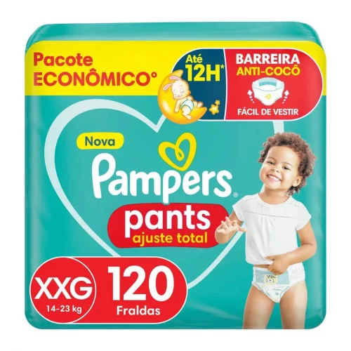 Fralda Pampers Pants Ajuste Total XXG 120 unidades