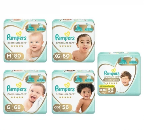 Fralda Pampers Premium Care Fita