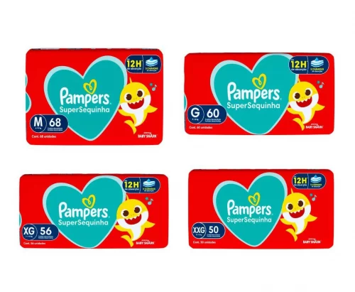 Fralda Pampers Supersequinha