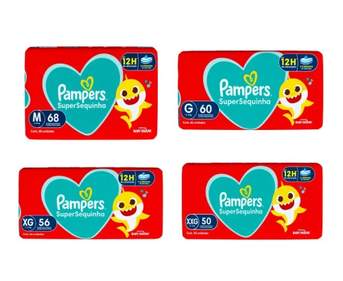 Fralda Pampers Supersequinha