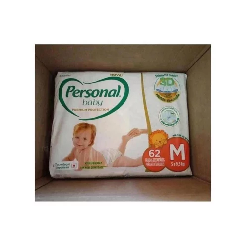 Fralda Personal Baby Premium Protection M 62 unidades