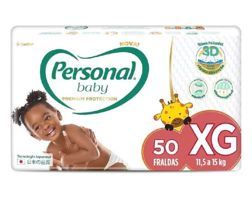Fralda Personal Baby Premium XG 50 unidades