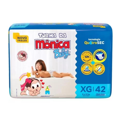 Fralda Turma da Mônica XG 42 unidades