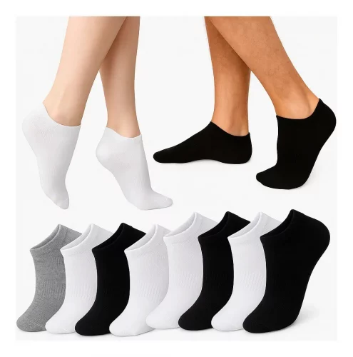 > Kit 12 Pares Meia Soquete Cano Curto Unissex  Premium Full