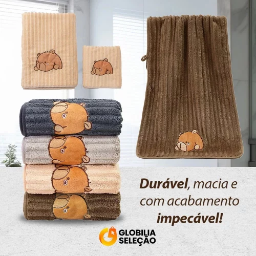 KIT 2 Toalhas - Banho e Rosto Grande Macia Toalha de Banho Grande e Grossa Jogo de Toalha de Banho 70cm x 140cm