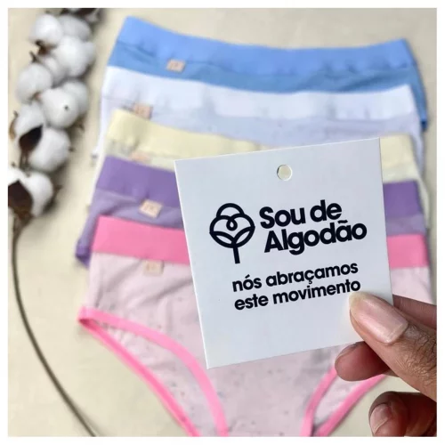 Kit c/ 5 Calcinha Infantil Juvenil De 10 a 14 Anos Forro 100% Algodão De Menina Criança