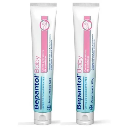 Kit com 2 Cremes Pomada de Assadura 60gr Cada - Bepantol