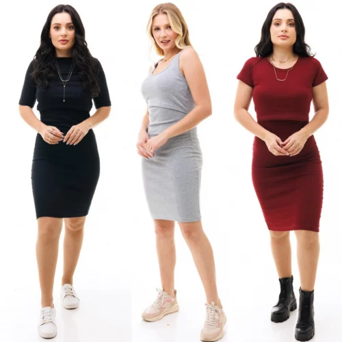 🛍️Kit com 3 Vestidos Para Amamentação