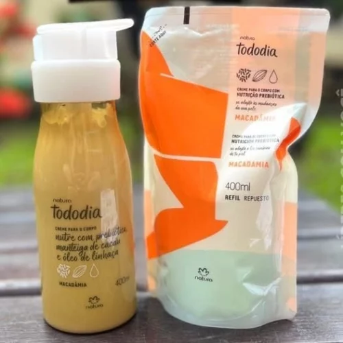 Kit Creme Desodorante Nutritivo Corporal Tododia Macadâmia com Refil Kit Creme Desodorante Nutritivo Corporal Tododia Macadâmia com Refil