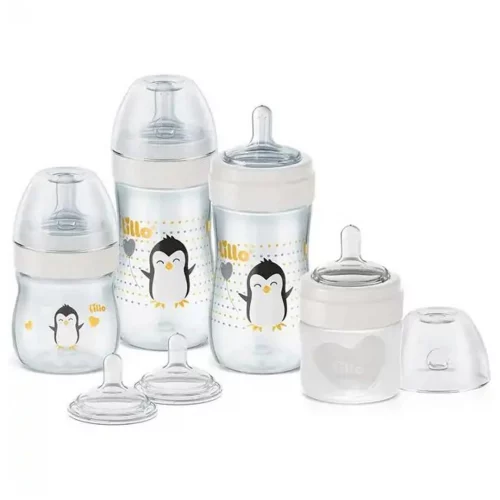 Kit de Mamadeiras e Bicos Super Evolution Lillo - 80ml  150ml e 300ml