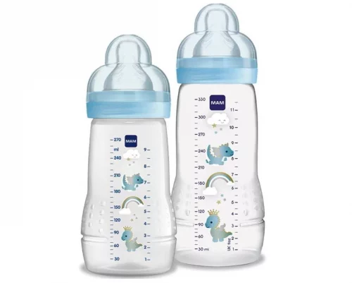 Kit MAMadeira MAM - Easy Active Set - Mamadeiras de 270ml e 330ml - Azul